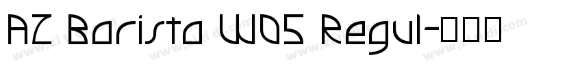 AZ Barista W05 Regul字体转换
